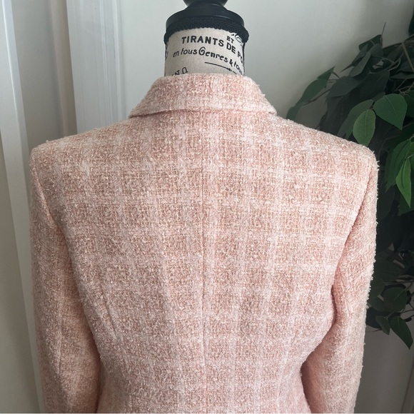 Paule Vasseur Tweed Vintage 2-Piece Suit Pink Sz 40/42 - Picture 9 of 16